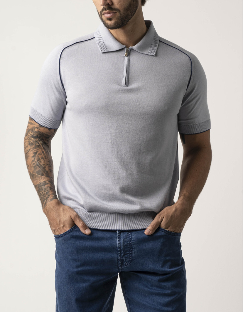 Castello d'Oro Light Blue Polo T-shirt  image